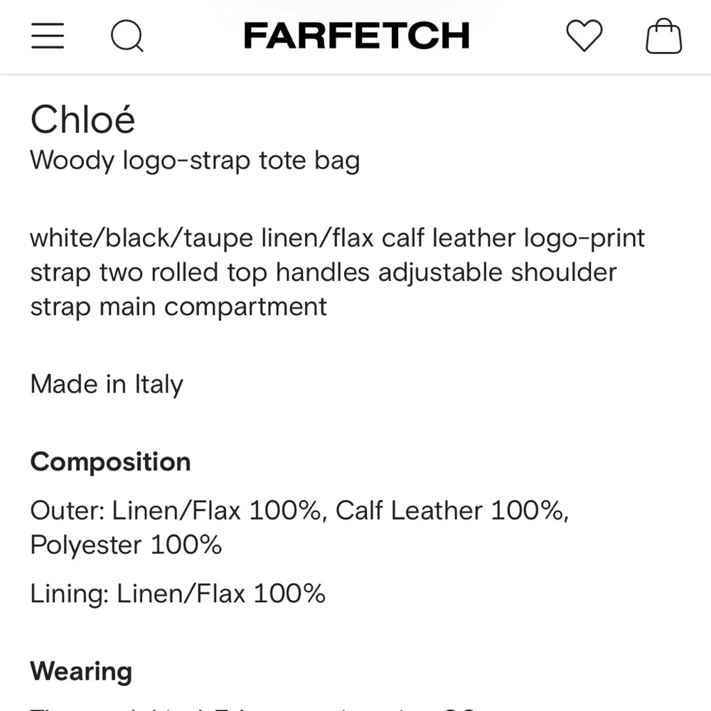 Chloe woody tote bag small - Picture 9 of 10